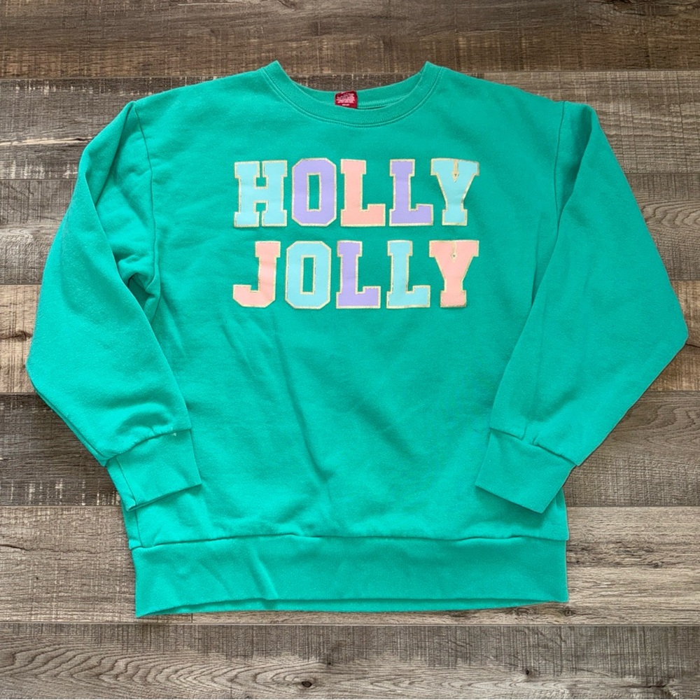 Green 'Holly Jolly' Sweatshirt
